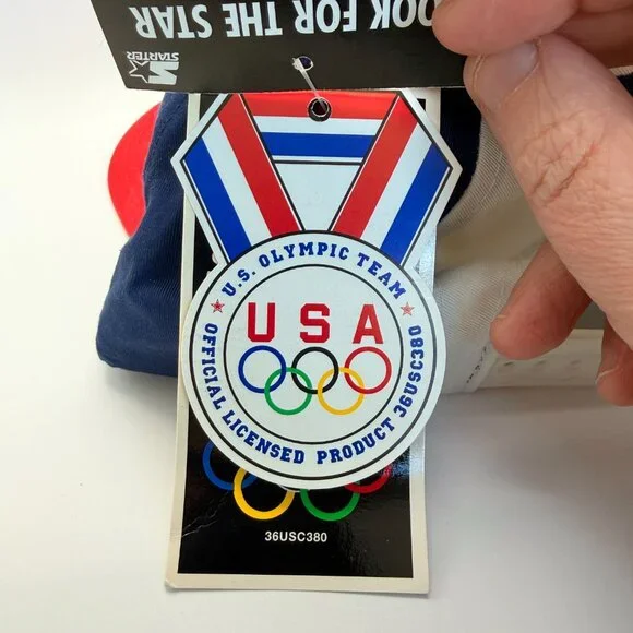NWT VNTG Starter USA Olympic Team Snapback Hat 1996